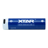 XTAR 18650 3500mAh USB-C Battery - Protected Button Top, product view 4
