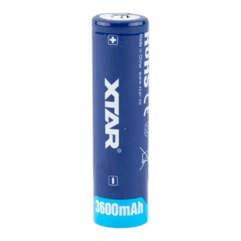 XTAR 18650 3600mAh 10A Battery - Protected Button Top