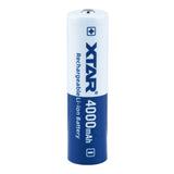 XTAR 18650 4000mAh - Protected Button Top