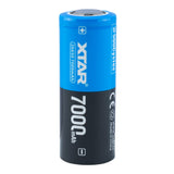 XTAR 26650 7000mAh Battery - Protected Button Top