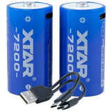 XTAR C 1.5V 4350mAh USB-C Rechargeable LIthium Battery - 2 Pack, product view 4