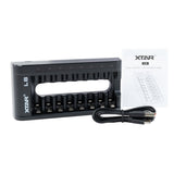 XTAR L8 8 Channel AA/AAA lithium & NiMh Battery Charger, product view 4
