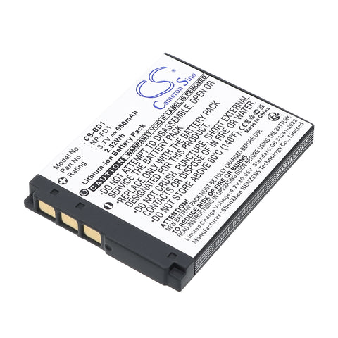 Sony Cyber-shot DSC-WX1 Battery 3.7V 680mAh - Compatible Replacement