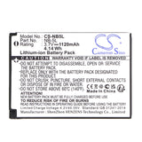 CS-NB5L 1120mAh Li-ion battery - supplier source photo 2