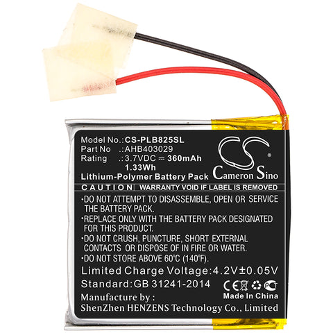 Plantronics Voyager Focus 2 Battery 3.7V 360mAh Li-Polymer - Compatible Replacement