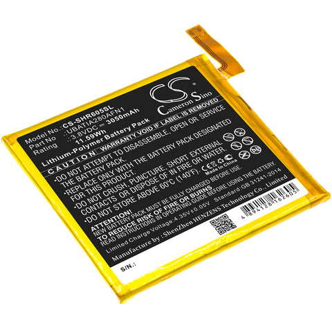 Sharp UBATIA280AFN1 Battery 3.8V 3050mAh Li-Polymer - Compatible Replacement