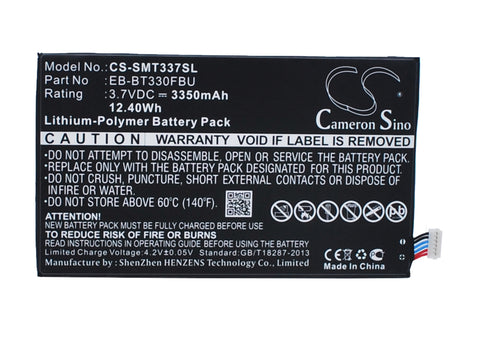 Samsung SM-T337V Battery 3.7V 3350mAh - Compatible Replacement