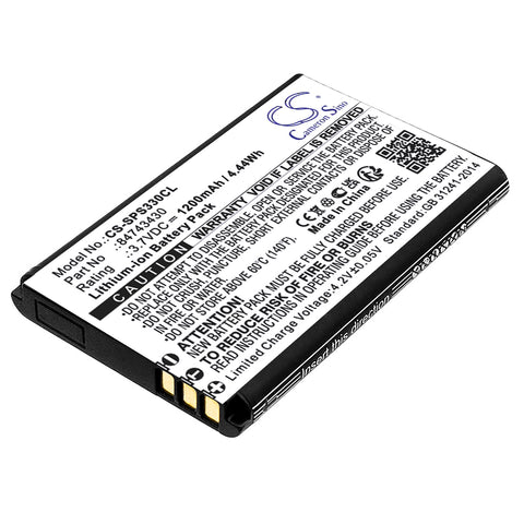 Cameron Sino CS-SPS330CL replacement battery on a white background