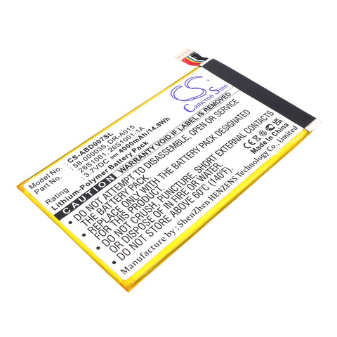 Amazon 26S1001 Battery 3.7V 4000mAh Li-Polymer - Compatible Replacement