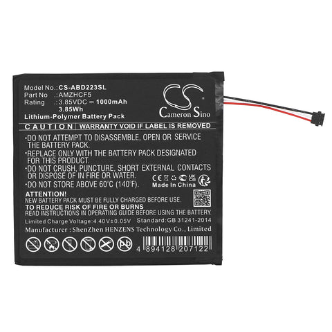 Cameron Sino CS-ABD223SL Battery 1000 mAh Li-Polymer — battery pack
