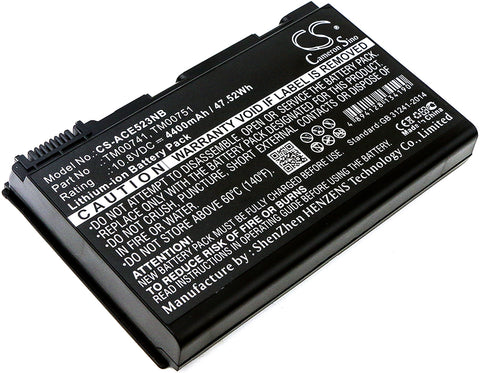 Acer TravelMate 7720G-702G50Mn Battery 10.8V 4400mAh - Compatible Replacement