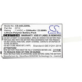 Additel 9702 Battery 7.4V 3200mAh - Compatible Replacement