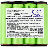 Electrolux ZB406WD Battery 7.2V 2000mAh - Compatible Replacement