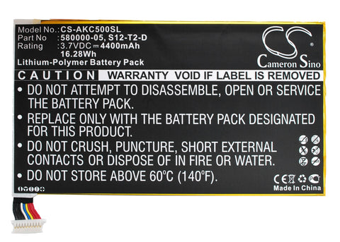 Amazon 26S1001-A1 1ICP4/82/138 Battery 3.7V 4400mAh Li-Polymer - Compatible Replacement