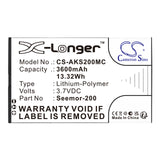 Cameron Sino CS-AKS200MC Battery 3600 mAh Li-Polymer — battery pack
