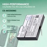 Cameron Sino CS-AKS360MC Battery 1350 mAh Li-ion — product view 7