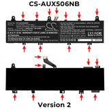 Asus TUF Gaming A17 FA706IU-H7101T Battery 15.4V 5600mAh - Compatible Replacement