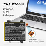 Asus X550 Battery 3.85V 2900mAh - Compatible Replacement