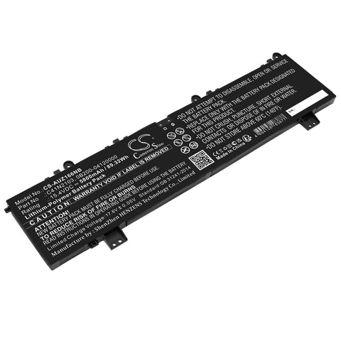 Cameron Sino CS-AUZ166NB — labelled whole battery angle