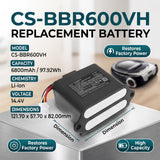 Bosch BCR1ACP2 Roxxter Battery 14.4V 6800mAh - Compatible Replacement