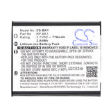Sony Cyber-shot DSC-W370 Battery 3.7V 770mAh - Compatible Replacement