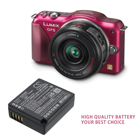 Panasonic Lumix DMC-GF6X Battery 7.4V 750mAh - Compatible Replacement