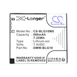 Panasonic Lumix DMC-LX100S Battery 7.4V 980mAh - Compatible Replacement