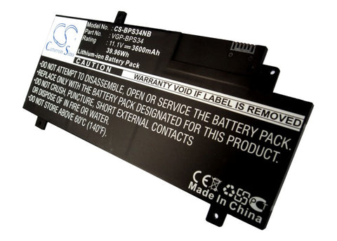 Sony SVF1531V8CP Battery 11.1V 3600mAh - Compatible Replacement