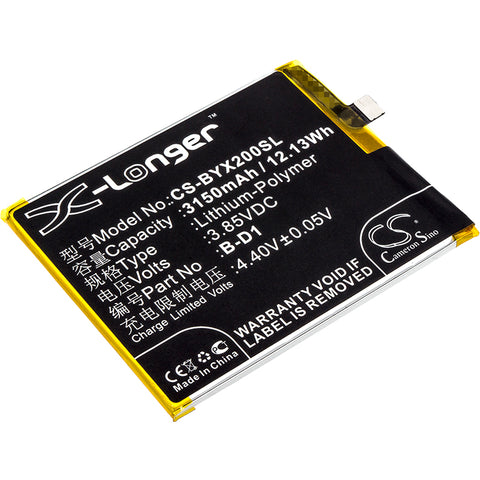 Vivo B-D1 Battery 3.85V 3150mAh Li-Polymer - Compatible Replacement