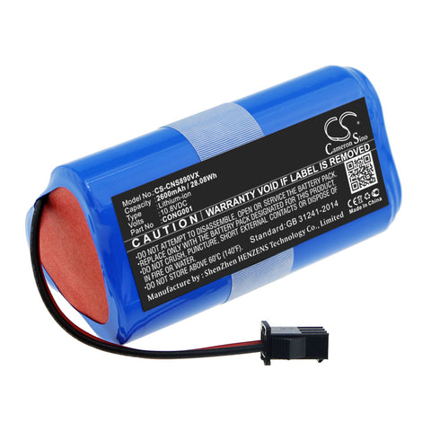 Cecotec CONGA Slim Wet Battery 10.8V 2600mAh Li-Ion - Compatible Replacement