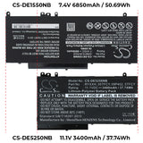 Dell Latitude E5570 Battery 11.1V 3400mAh - Compatible Replacement