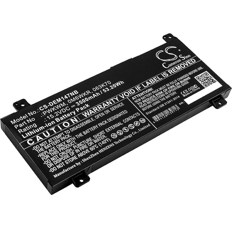 Dell Inspiron 14 7000 Battery 15.2V 3500mAh - Compatible Replacement