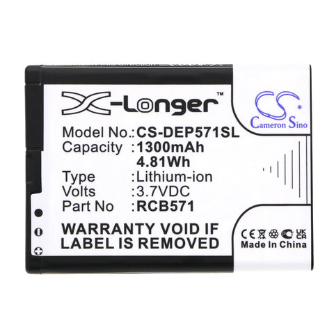 Brondi Amico Chic Micro-USB Battery 3.7V 1300mAh Li-Ion - Compatible Replacement