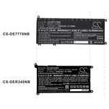 Dell Inspiron 14 5000 5482 2-in-1 Battery 11.4V 3400mAh - Compatible Replacement