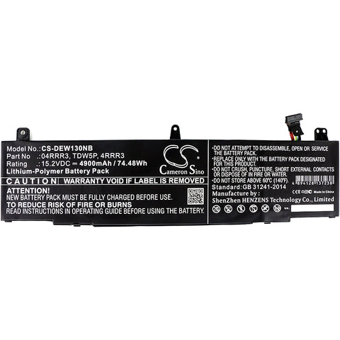 Dell ALW13ER-1708 Battery 15.2V 4900mAh - Compatible Replacement