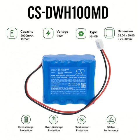 Cameron Sino CS-DWH100MD Battery 2000 mAh Ni-MH — battery pack