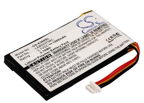 Toshiba LAB503759C Battery 3.7V 1000mAh - Compatible Replacement