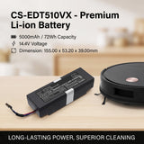 Ecovacs 201-2441-0404 Battery 14.4V 5000mAh - Compatible Replacement