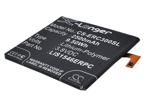 Sony Ericsson D2502 Battery 3.8V 2500mAh Li-Polymer - Compatible Replacement