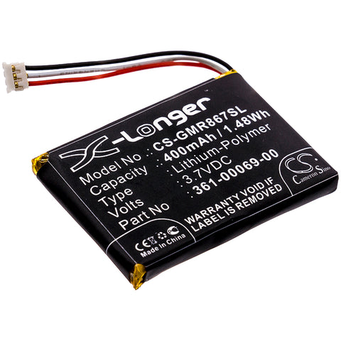 Garmin 010-11925-00 Battery 3.7V 400mAh - Compatible Replacement