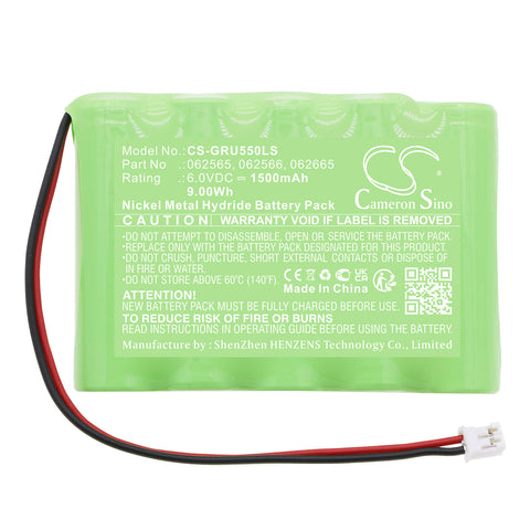 Legrand 062565 Battery 6V 1500mAh - Compatible Replacement