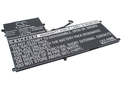 HP 2ICP4-74/120 Battery 7.4V 4150mAh Li-Polymer - Compatible Replacement