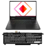 HP Omen 15-EK0011TX Battery 11.55V 5900mAh - Compatible Replacement