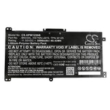 HP Pavilion x360 14-ba016na Battery 11.55V 3500mAh - Compatible Replacement