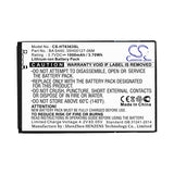 HTC Droid Eris 6200 Battery 3.7V 1000mAh - Compatible Replacement