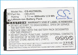 Huawei U121 Battery 3.7V 800mAh - Compatible Replacement