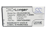 Huawei Ascend Y625-U51 Dual SIM Battery 3.8V 2000mAh - Compatible Replacement