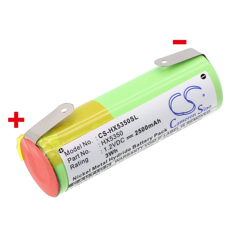 Philips HealthyWhite Battery 1.2V 2500mAh - Compatible Replacement