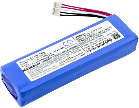 JBL Charge 2 Plus Battery 3.7V 6000mAh - Compatible Replacement