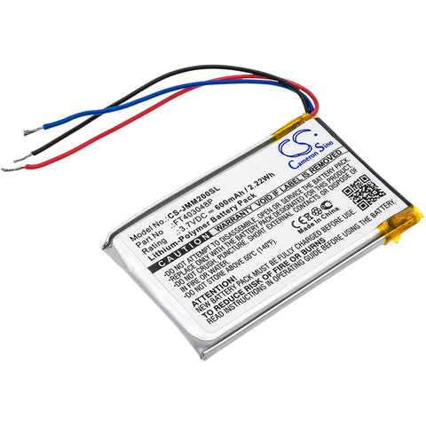 JBL Clip Battery 3.7V 600mAh - Compatible Replacement